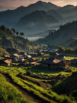 Ngadas village near Mt. Bromo, East Java, Indonesia.