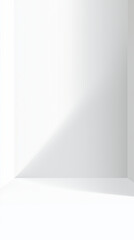 Flat Seamless White Background with a Subtle Shadow Dividing the Space, Adding Volume and Definition for a Sophisticated and Refined Look