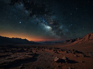 Night sky on another planet.
