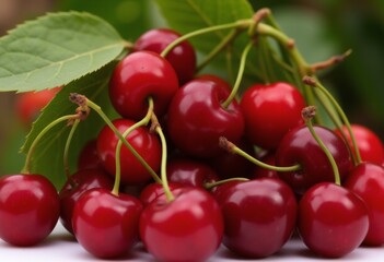 Wild cherry close-up