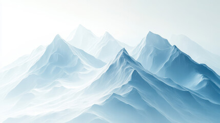Fototapeta premium Serene blue mountains create a peaceful landscape, evoking tranquility and majestic beauty in this stunning mountain scenery.