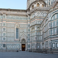 Fototapeta premium The cathedral of Florence (Duomo di Firenze), Santa Maria del Fiore in Italy
