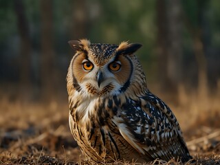 Owl in its natural habitat.