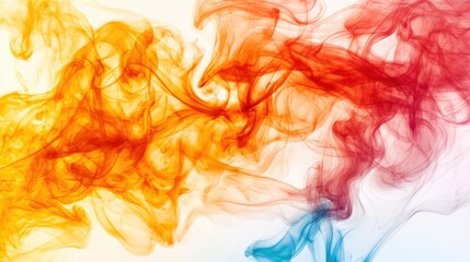 Fototapeta premium Fiery burst of oranges, yellows, and reds blending into abstract textured swirls evoking energy and movement