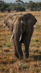 Fototapeta premium Pair of elephants in the wild.