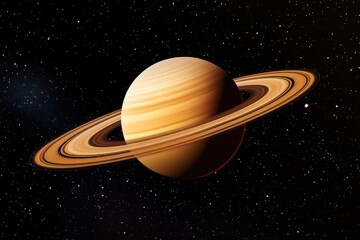 Saturn Planet Rings Celestial Space Background