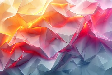 Obraz premium Abstract geometric background with vibrant colors and textures.