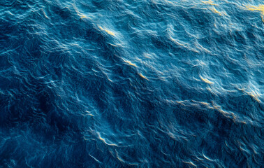 Obraz premium Water surface, ocean texture background top view