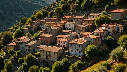 Picturesque village of Corippo in vivid detail.