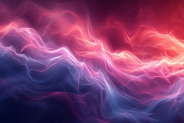 Obraz premium Abstract waves of vibrant colors blending in a fluid motion.