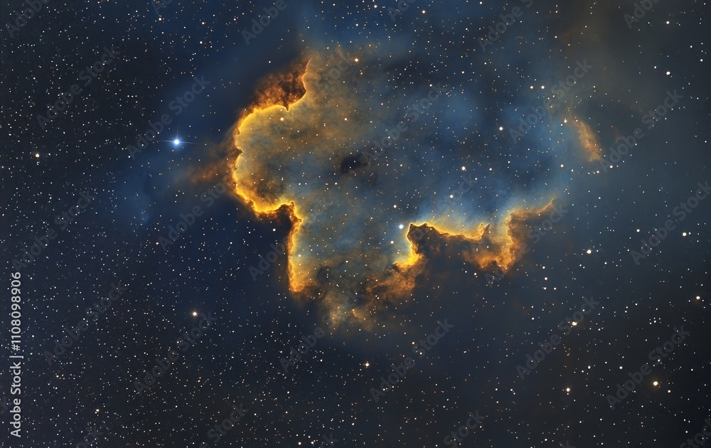 Wall mural greate nebula in deep space with stars. deep scape. astronomical wallpaper.