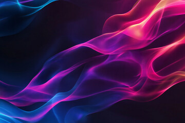 Fototapeta premium Colorful Light Trails with Glowing Neon Waves and Vibrant Energy Flow – Abstract Digital Art Background