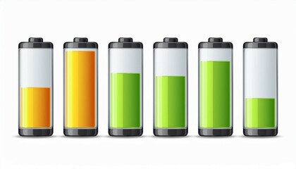 battery icons set
