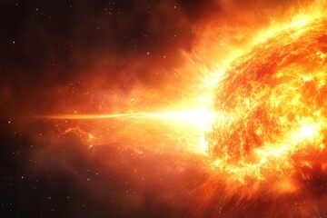 A Powerful Stellar Explosion In Space