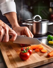 chef preparing food