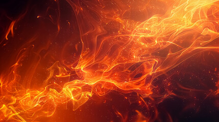 Fototapeta premium Abstract Fiery Background Design: Background with fiery abstract design elements.