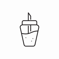 sugar cup icon sign vector