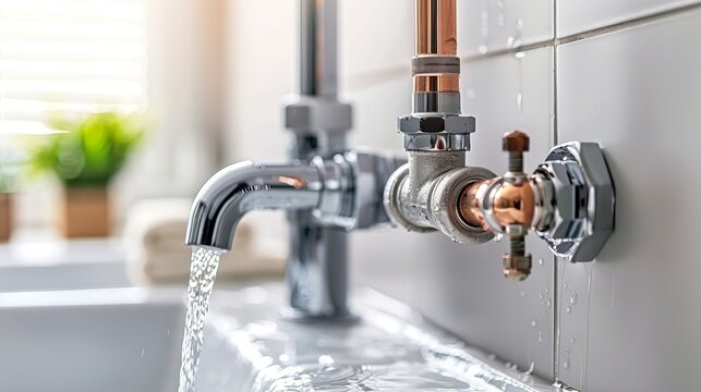 Urgent plumbing repair needed  leaking pipe leading to significant water damage in property