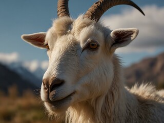 Fototapeta premium Portrait of a goat.