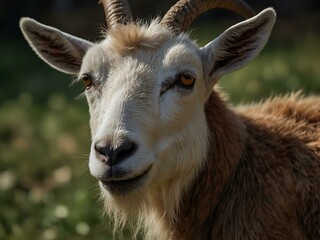 Fototapeta premium Portrait of a goat.