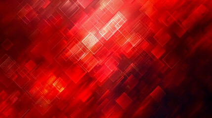 Fototapeta premium Abstract Red Color Background with Motion Blur Square Pattern: Background with red color and motion blur square patterns.