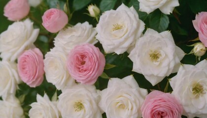 Artistic flower background in different kind of flowers roses and more