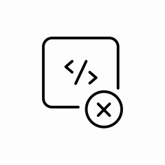code error icon sign vector