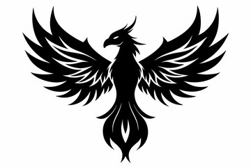 Fenix line art silhouette vector illustration