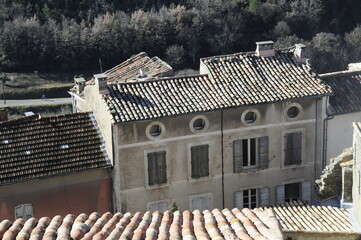 Old built environment in Bonnieux, Provence