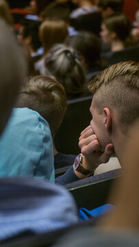 Students listening to lecturer