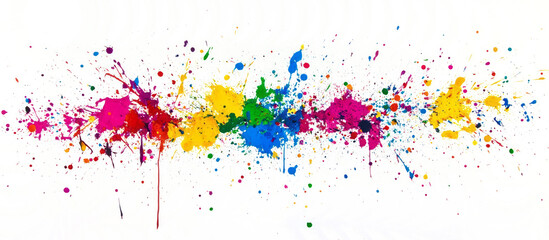Fototapeta premium create splashes of paint on a transparent background
