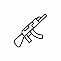 gun weapon icon sign vector