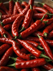 Red chili peppers for sale in Tularosa, New Mexico, USA.