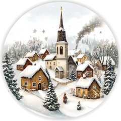 Festive Christmas Pudding Sticker: Sauce, Holly, and Celebration