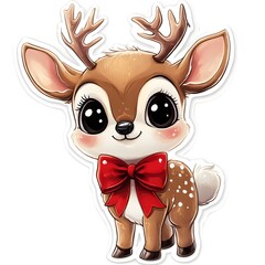 Timeless red and green holiday plaid sticker