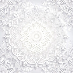 Clean white background with abstract white designs.