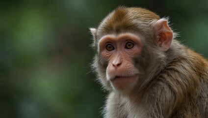 Fototapeta premium Rhesus macaque monkey.