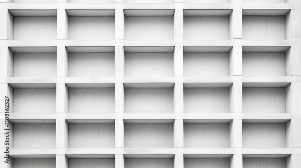 Poster modern architectural design with geometric patterns and clean lines in a minimalist structure