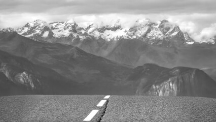 Road Leading To Barre Des Écrins