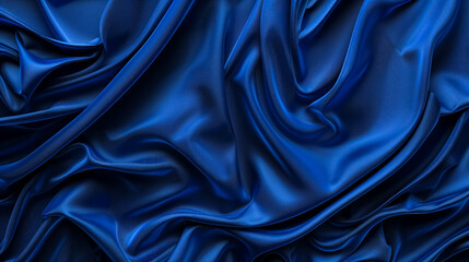 Obraz premium Classic Blue Cloth Background: Background featuring classic blue cloth texture.