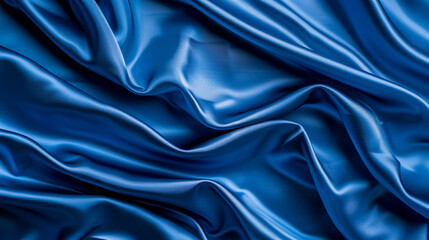 Fototapeta premium Classic Blue Cloth Background: Background featuring classic blue cloth texture.