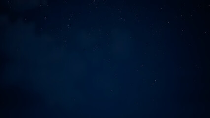 Fototapeta premium A magical night sky with faint clouds and subtle glowing stars on a dark navy background 