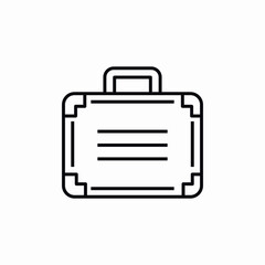 suitcase briefcase icon sign vector