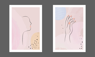 a postcard or poster with an image of body parts. The beauty of the human body