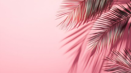 Obraz premium Monotone background wall with tree palm leaf shadows