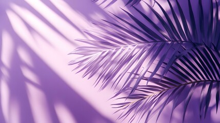 Obraz premium Monotone background wall with tree palm leaf shadows