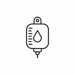 blood transfusion icon sign vector