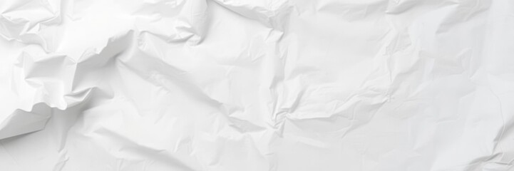 Obraz premium Close-up of crumpled white paper with light shadow, blank, sheet, wrinkled