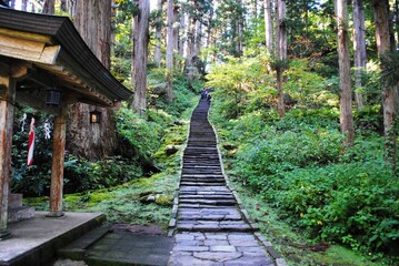国宝 羽黒山五重塔 周辺の風景
