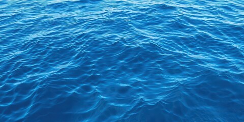 Obraz premium Blue water wave texture with a smooth, flowing pattern, nature, texture, sea